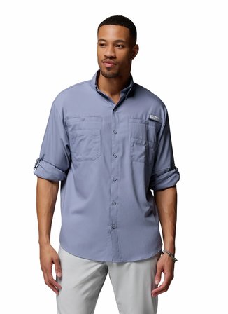 Columbia FM7253 TAMIAMI II LS SHIRT Mor Normal Düz Erkek Gömlek
