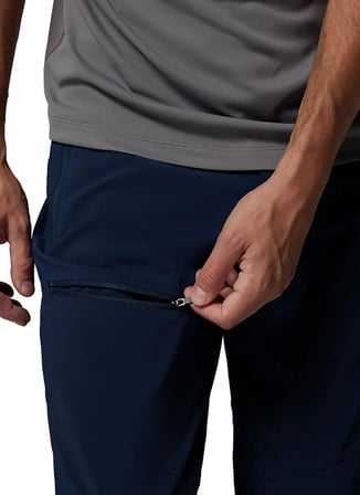 Columbia AO8498 TITAN PASS PANT II Lacivert Normal Bel Düz Paça Erkek Outdoor Pantolonu