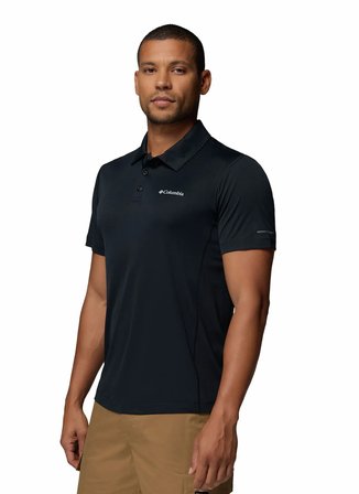 Columbia AO4872 ZERO RULES LIGHT POLO Siyah Normal Düz Erkek Polo T-Shirt