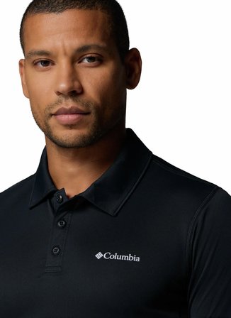 Columbia AO4872 ZERO RULES LIGHT POLO Siyah Normal Düz Erkek Polo T-Shirt