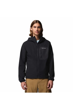 Columbia Tall Heıghts Iıı Hooded Softshel L Erkek Siyah Softshell Wo3966-010