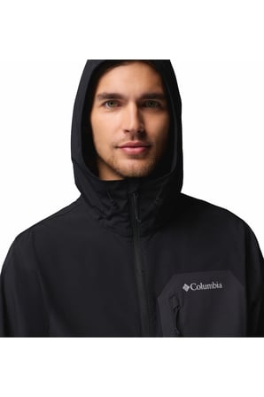 Columbia Tall Heıghts Iıı Hooded Softshel L Erkek Siyah Softshell Wo3966-010