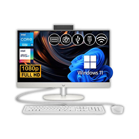 HP ProOne 240 G10 i5-1335U 40GB 1TB M.2 SSD 884Q1EA ATL18 23.8" W11Pro All In One Bilgisayar 