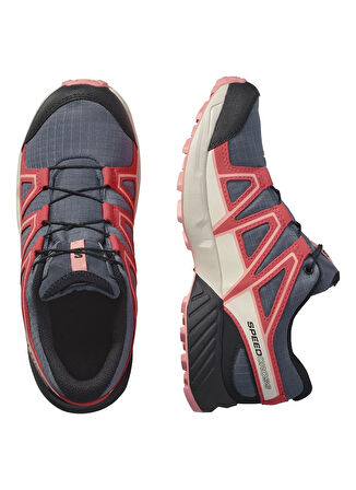 Salomon Gri - Pembe Kız Çocuk Outdoor Ayakkabısı L47856600-SPEEDCROSS WATERPROOF