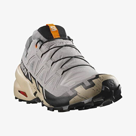 Salomon Speedcross 6 Gore-tex Gull/white Pepper/black Erk Patika Koşusu Ayakkabısı L47853400