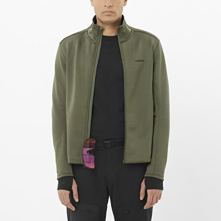 Salomon Outlıne Warm Fleece Fz M Erk Grape Leaf// Fleece Lc2608800