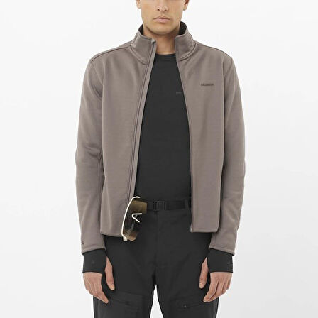 Salomon Outlıne Warm Fleece Fz M Erk Iron// Fleece Lc2608700