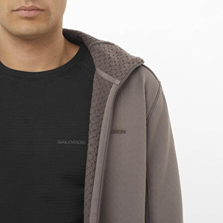 Salomon Outlıne Warm Fleece Fz M Erk Iron// Fleece Lc2608700