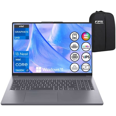 Ideapad Slim 3 16IRH10 İ7-13620H 32GB Ram 2tb SSD 16" IPS Wuxga W11 83K2001WTR Taşınabilir Bilgisayar