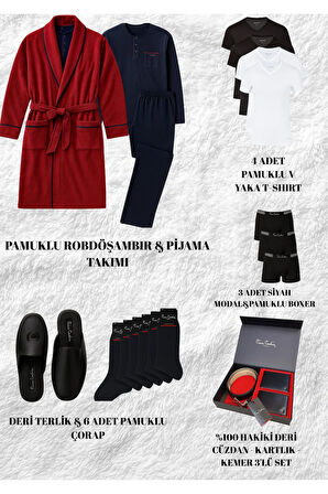 Erkek Kutulu & Lisanslı 14 Parça Çeyizlik & Hediyelik Set L1.PC.CEY.14