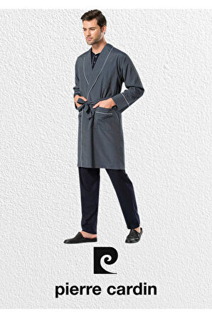 Erkek 5 Parça Robdöşambr & Uzun Kollu - Kısa Kollu Takım & Deri Terlik L1.PC.5560.291