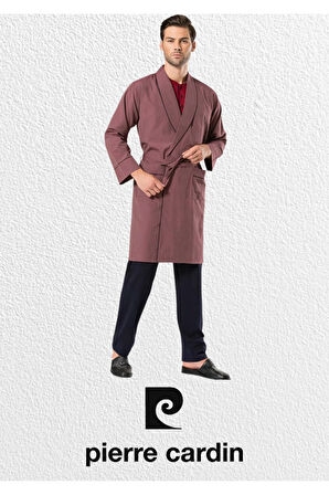 Erkek 5 Parça Robdöşambr & Uzun - Kısa Kollu Takım & Deri Terlik & Hakiki Deri Kemer Cüzdan Set