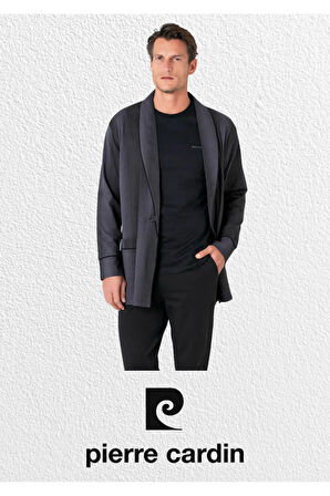 Erkek 3'lü Penye Robdöşambır & Uzun Kollu Pijama Takımı Set (2 Adet Çorap Hediyeli) L1.PC.5635.02