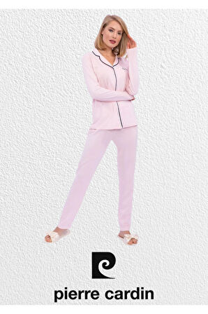 Kadın Pamuklu & Modal Kutulu Uzun Kollu Pijama Takımı L1.PC.7717.001