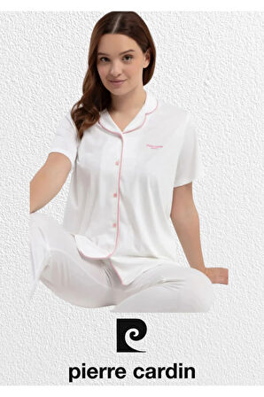 Kadın Pamuklu & Modal Kutulu Kısa Kollu Pijama Takımı L1.PC.7715.001