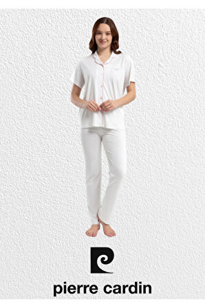 Kadın Pamuklu & Modal Kutulu Kısa Kollu Pijama Takımı L1.PC.7715.001