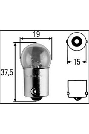 Ampul-eco 12v 67 Park R10w Ba15s (osramj 5008)-(1987302927) Marka