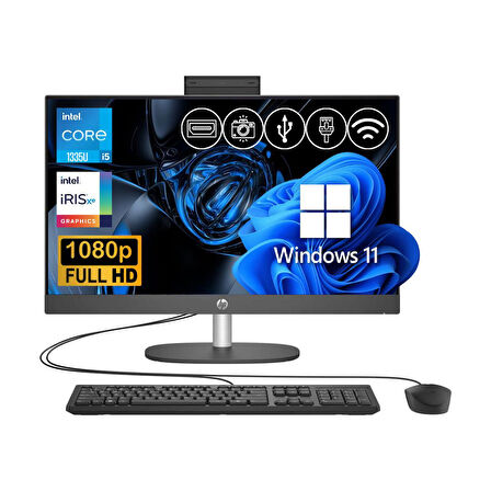 HP Proone 240 G10 İ5-1335U 16GB 256GB M.2 SSD 885A9EA ATL4 23.8" W11P All In One Bilgisayar