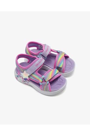 SKECHERS UNICORN DREAMS SANDAL-DREAMY UNICORNS MOR SANDALET 303107N LVMT