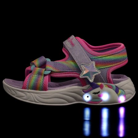 Skechers Unicorn Dreams 303107L-LVMT Işıklı Ortopedik Çocuk Sandalet