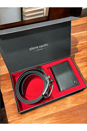 Erkek Giyim Günlük Hediyelik Çeyizlik İkili Spor Kemer & Dikey Cüzdan Seti L1.PC.004.12.C18