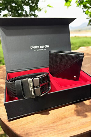 Erkek Günlük İkili Deri Kemer & Yatay Cüzdan Hediyelik Çeyizlik Set L1.PC.004.12.C19