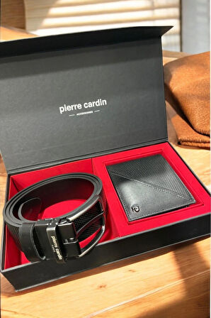 Erkek Günlük İkili Deri Kemer & Yatay Cüzdan Hediyelik Çeyizlik Set L1.PC.004.12.C19