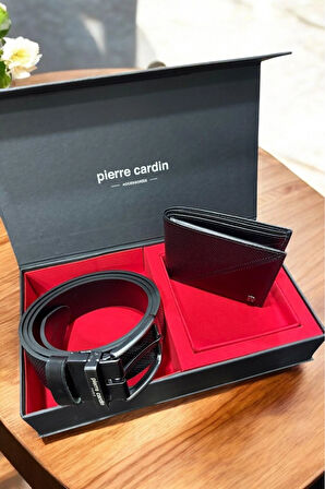 Erkek Günlük İkili Deri Kemer & Yatay Cüzdan Hediyelik Çeyizlik Set L1.PC.004.12.C19