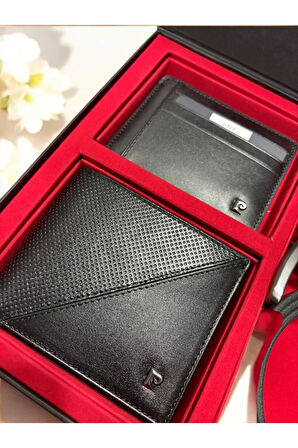 Erkek Hediyelik & Çeyizlik Deri Spor Kartlık Cüzdan Kemer 3'lü Set L1.PC.004.12.C20