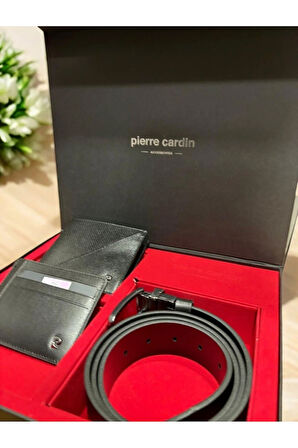 Erkek Hediyelik & Çeyizlik Deri Spor Kartlık Cüzdan Kemer 3'lü Set L1.PC.004.12.C20