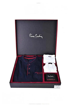 Erkek 5 Parça Damat Çeyiz Seti Atlet & Boxer Pijama Takımı Çorap L1.PC.0042.0A.12.16