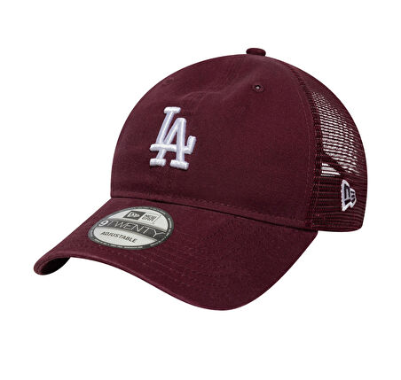 60674851-R New Era Mıdı Logo 9Twenty Trucker Losdod  Mrnwhı Şapka Bordo