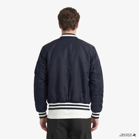 Alpha Industries x New Era Chicago Bears MA-1 Bomber Erkek Lacivert Mont