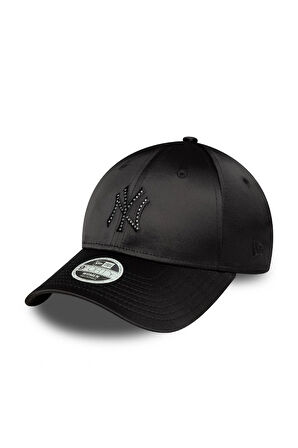 New Era Wmns Satin Rhinestone 9Forty Neyyan Cap Siyah Kadın Şapka
