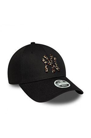 New Era Wmns Leopard Infill 9Forty Neyyan Cap Siyah Kadın Şapka