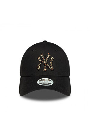 New Era Wmns Leopard Infill 9Forty Neyyan Cap Siyah Kadın Şapka