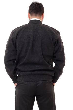 Astarlı Çelik Örme Casual Rahat Kalıp Hırka Mont Lacivert