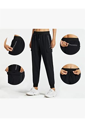 Ghassy Co. Kadın Quich Dry Hiking Athletic Joggers Doğa Yürüyüşü Günlük Pantolon