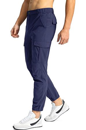 Ghassy Co. Erkek Doğa Yürüyüşü Golf Ultra Hafif Çok Amaçlı Cepli Kargo Pantolon