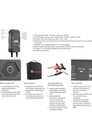 C30 Akü Şarj Cihazı 6/12V