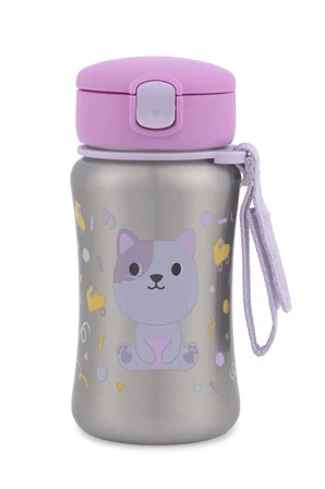 Skip Hop Besties Squad Pipetli Paslanmaz Çelik Suluk Kedi