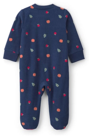 Carter's Kız Bebek Polar Fermuarlı Patikli Tulum Lacivert 1W114910