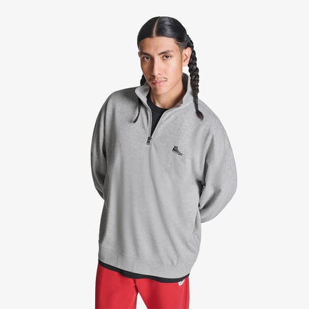 Converse Erkek Gri Dik Yaka Sweatshirt
