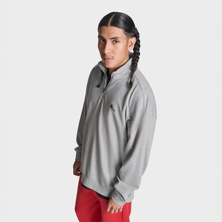 Converse Erkek Gri Dik Yaka Sweatshirt