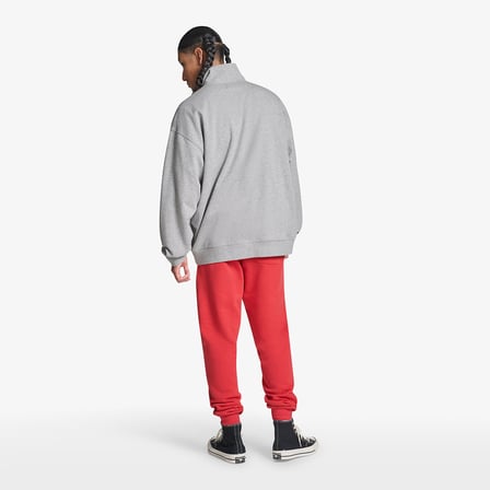 Converse Erkek Gri Dik Yaka Sweatshirt