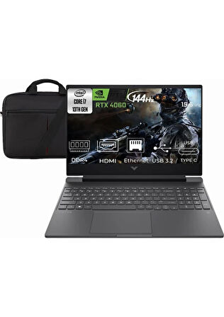 HP Victus 15-FA1086NT i7-13620H B10FPEA-13 32GB 2TB RTX4060 8GB FreeDos 15.6" Fhd 144Hz Taşınabilir Bilgisayar 