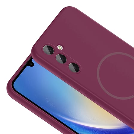 Gpack Samsung Galaxy A34 uyumlu Kılıf Meta Araç Tutucu Özellikli Silikon