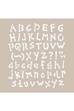 As426 - A4 Stencil Harfler