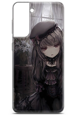 Samsung Galaxy S21 Plus uyumlu Girls 33 TPU Silikon Gotik Anime