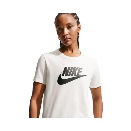 Nike Nsw Club Ss Tee Icon Futura Beyaz Kadın Tişört DX7906-133